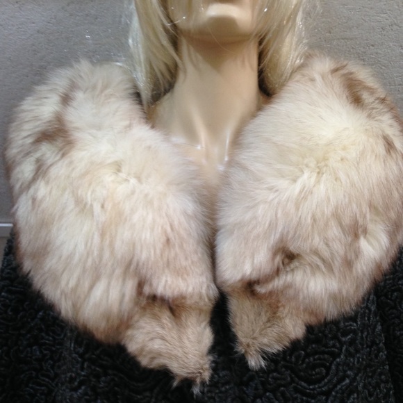 - Astrakin, France Gray Persian Lamb Swing Coat  M-L - Picture 3 of 16